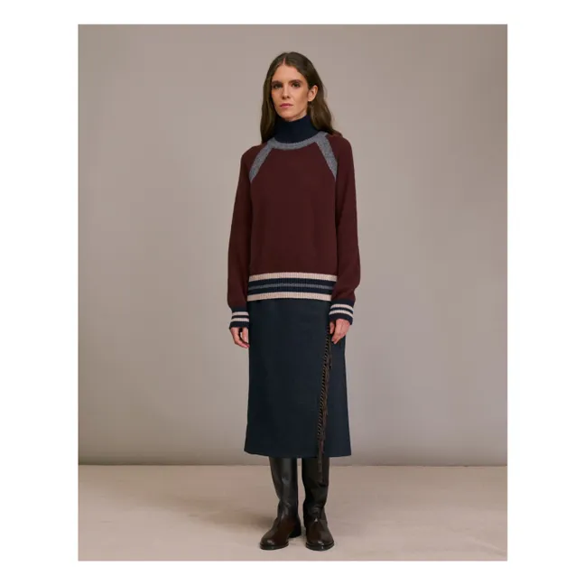 Pull Pulimo Laine Mérinos Extra Fine | Cognac