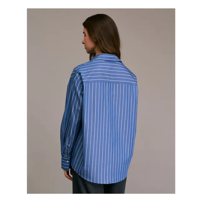 Camisa de rayas Cirilla | Azul