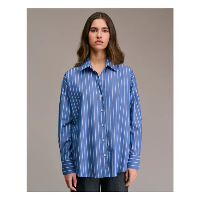 Camisa de rayas Cirilla | Azul