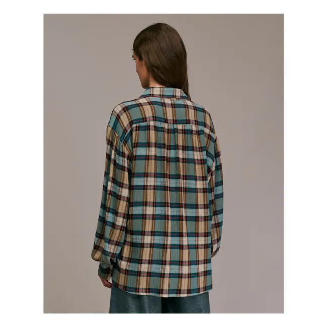 Chemise Calbiza Tartan | Aqua