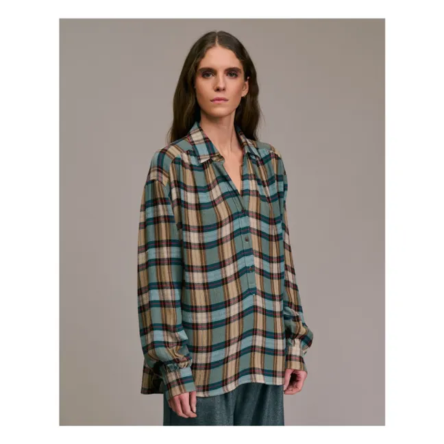 Chemise Calbiza Tartan | Aqua