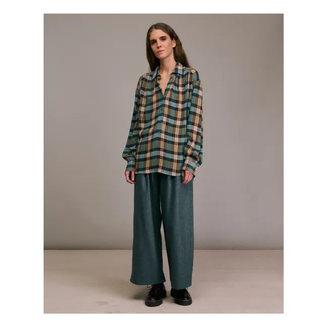 Chemise Calbiza Tartan | Aqua