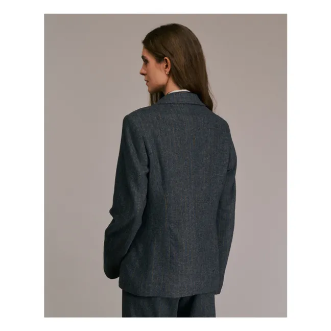 Veste Vorado Rayée Laine | Gris