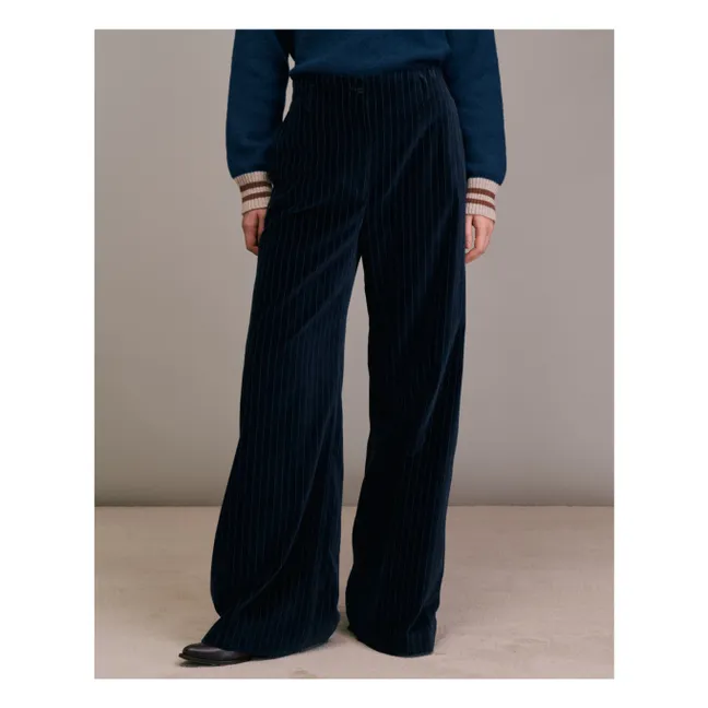 Pantalones de rayas Pomeoto | Azul