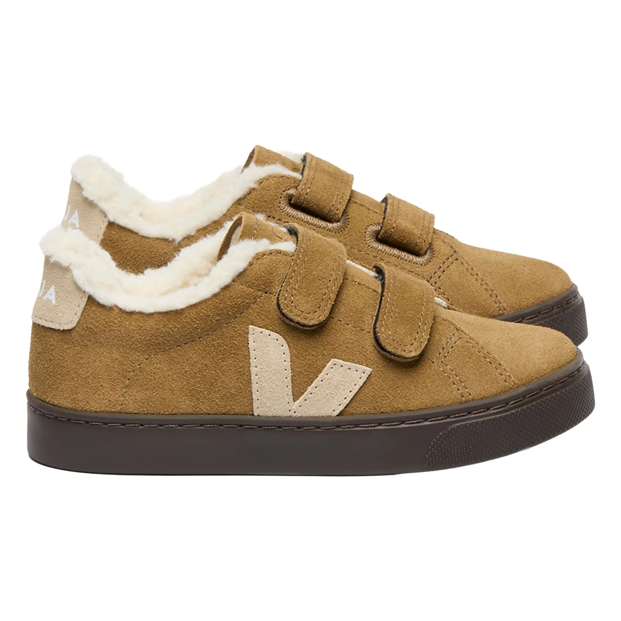 Veja Camel Esplar Winter Suede Scratch Sneakers
