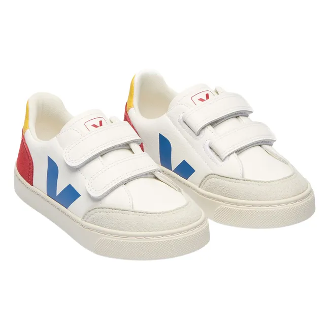 Baskets Scratchs V-12 Cuir O.T. | Bleu foncé