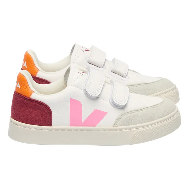 Baskets Scratchs V-12 Cuir O.T. | Rose