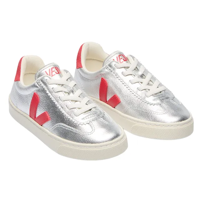 O.T. Sneakers in pelle con lacci da pallavolo | Argento