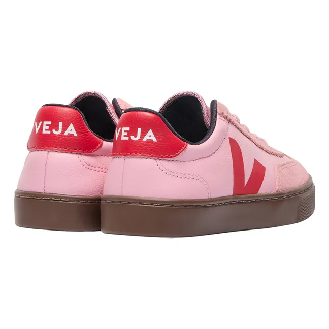 O.T. Leather Volleyball Lace-Up Sneakers | Candy pink