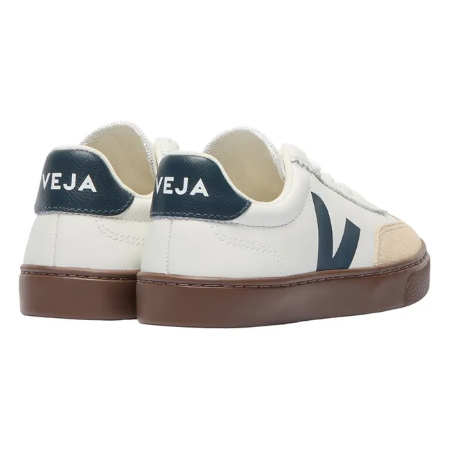 O.T. Leather Volleyball Lace-Up Sneakers | Navy blue