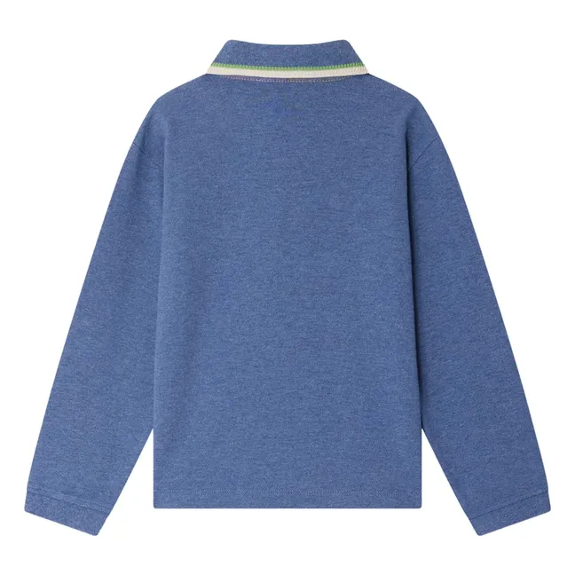 Polo Jerry Coton Bio | Bleu gris