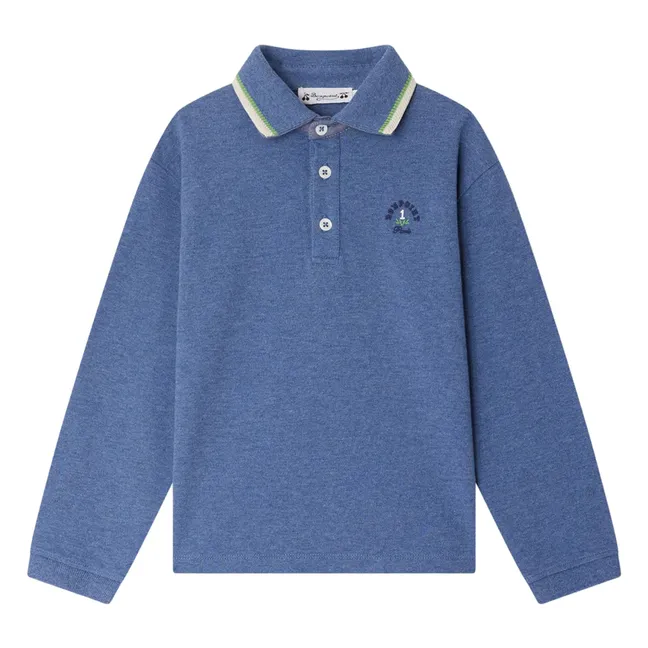 Polo Jerry Coton Bio | Bleu gris