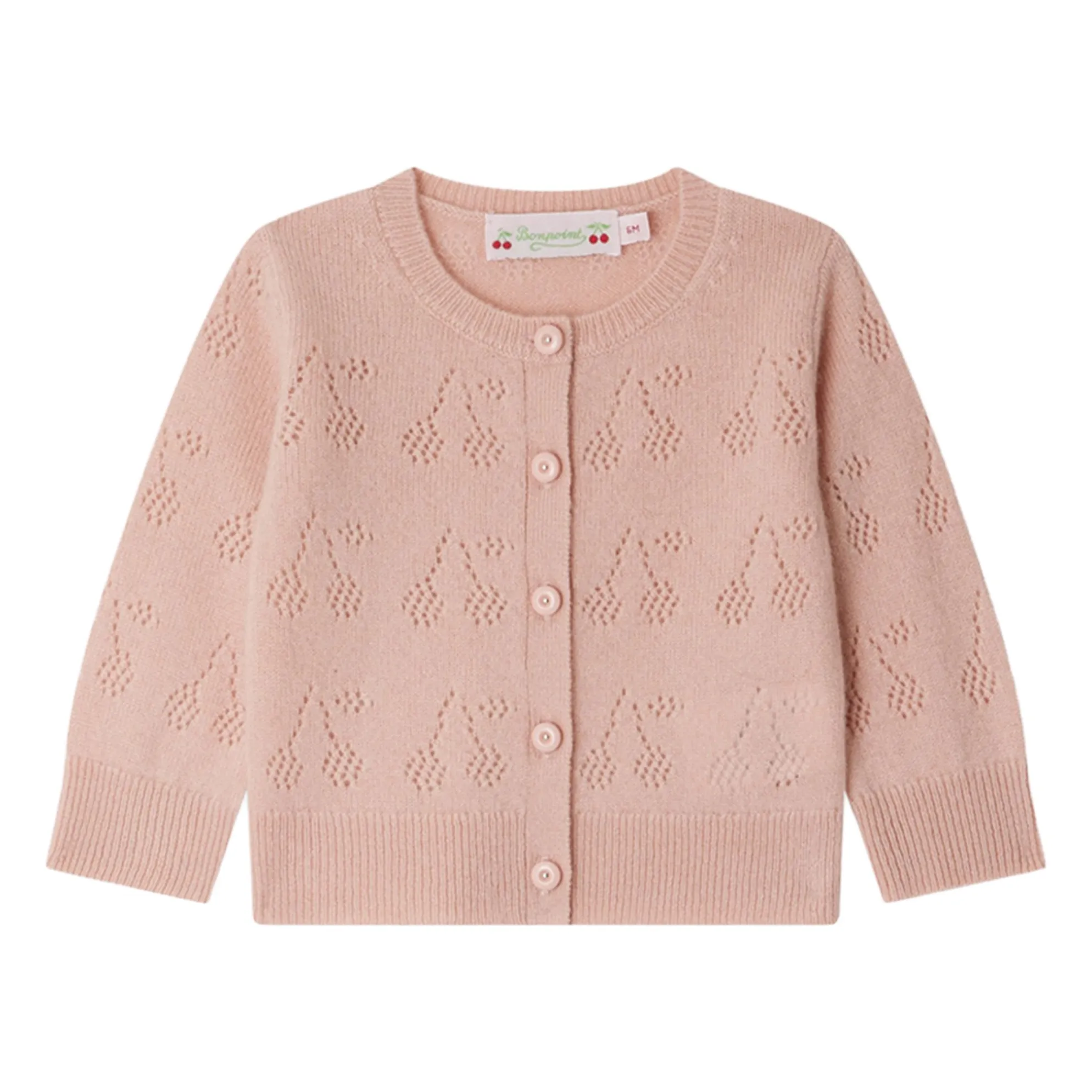 Bonpoint Pink Gwenoli Cashmere Cardigan