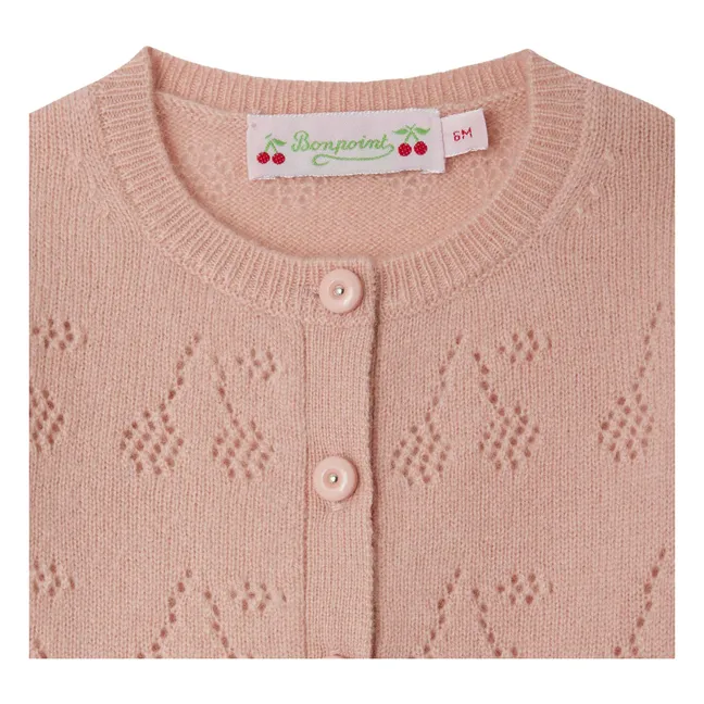 Gilet Gwenoli Cachemire | Rose