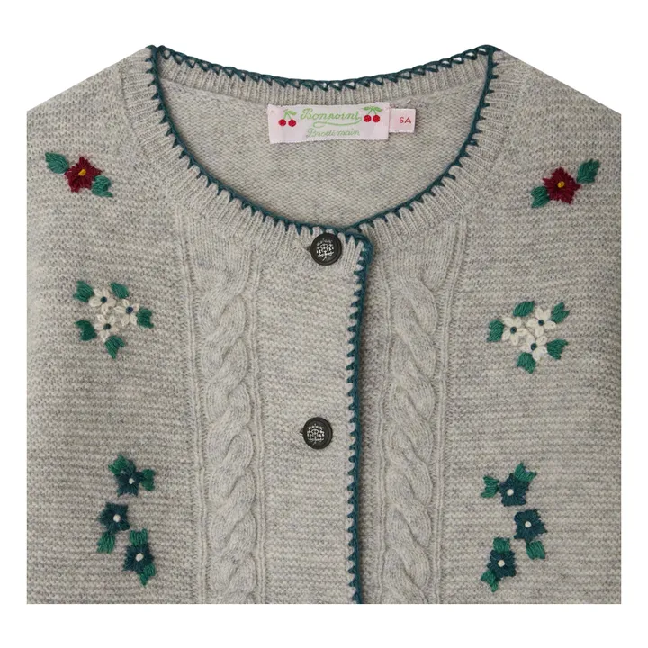 Gilet Jamina Laine | Gris chiné- Image produit n°4