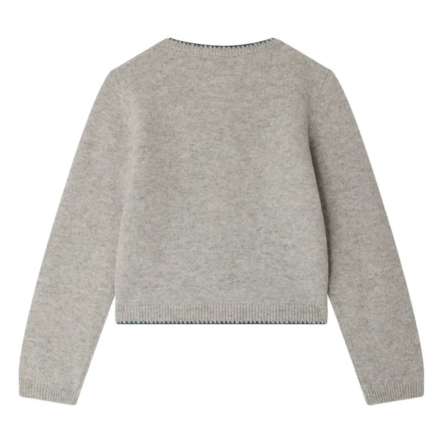 Jamina Wool cardigan | Heather grey
