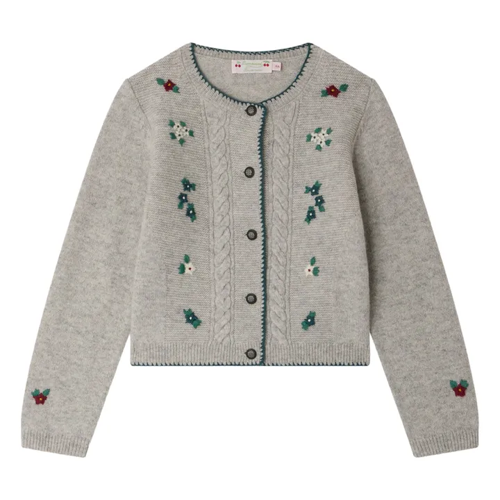 Gilet Jamina Laine | Gris chiné- Image produit n°0