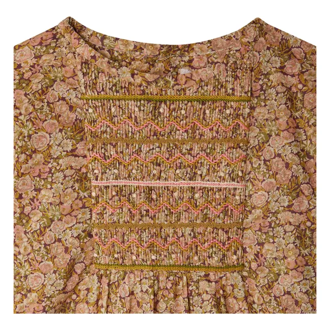 Camicetta Juliette Liberty in cotone biologico | Malva