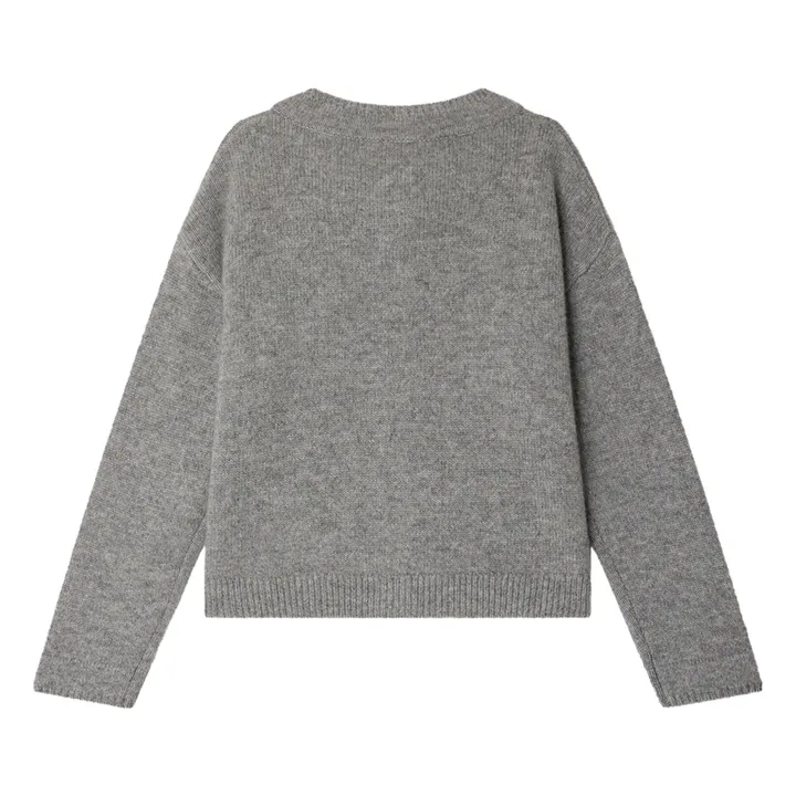 Gilet Judicael Cachemire | Gris chiné- Image produit n°3