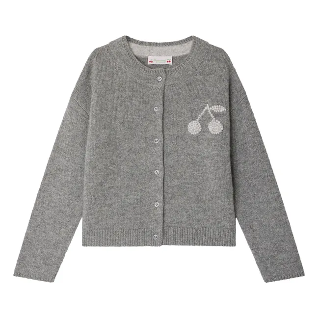 Judicael Cardigan in cashmere | Grigio chiné