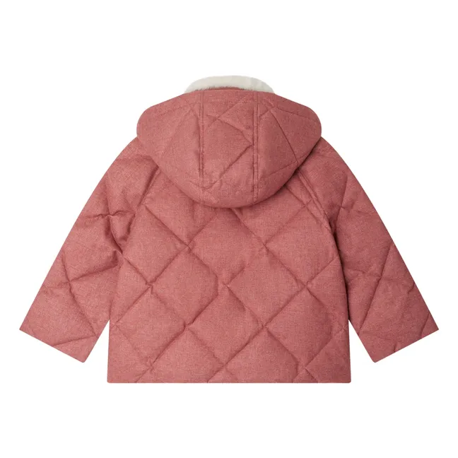 Janice Flanelle down jacket | Pink