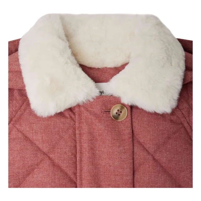 Janice Flanelle down jacket | Pink
