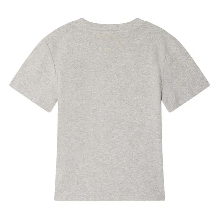 Camiseta Thibald de algodón ecológico | Gris Jaspeado- Imagen del producto n°1