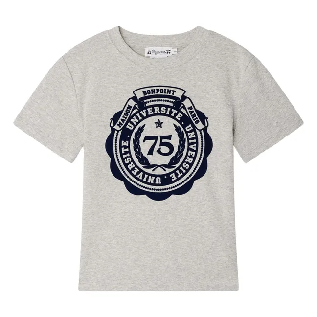 T-shirt Thibald Coton Bio | Gris chiné