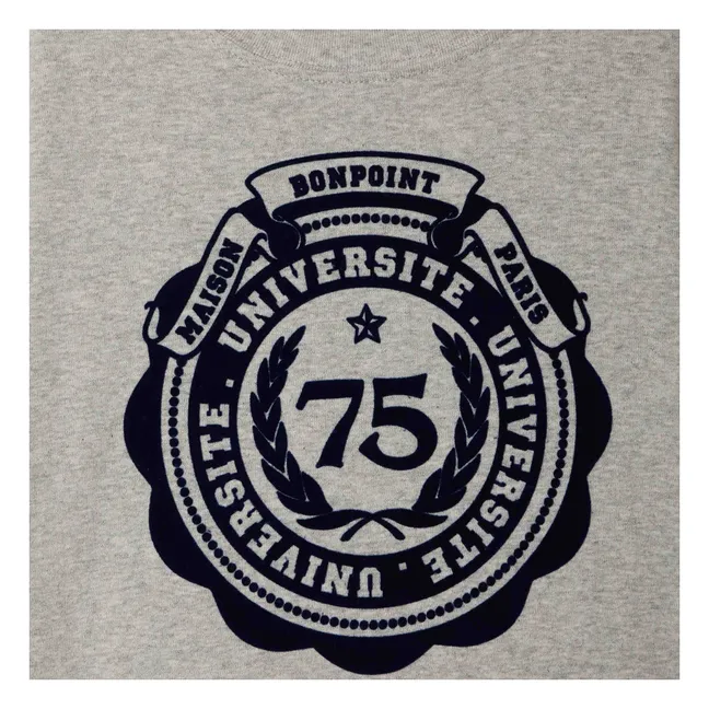 T-shirt Thibald Coton Bio | Gris chiné