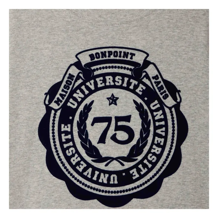 Camiseta Thibald de algodón ecológico | Gris Jaspeado- Imagen del producto n°2