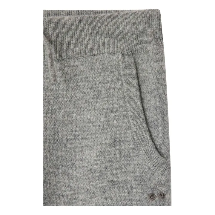 Pantalones Josolis de lana y cachemira | Gris Jaspeado- Imagen del producto n°2