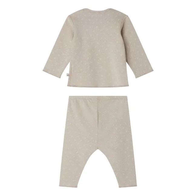 Ensemble Top et Legging Timi Coton Bio | Gris clair