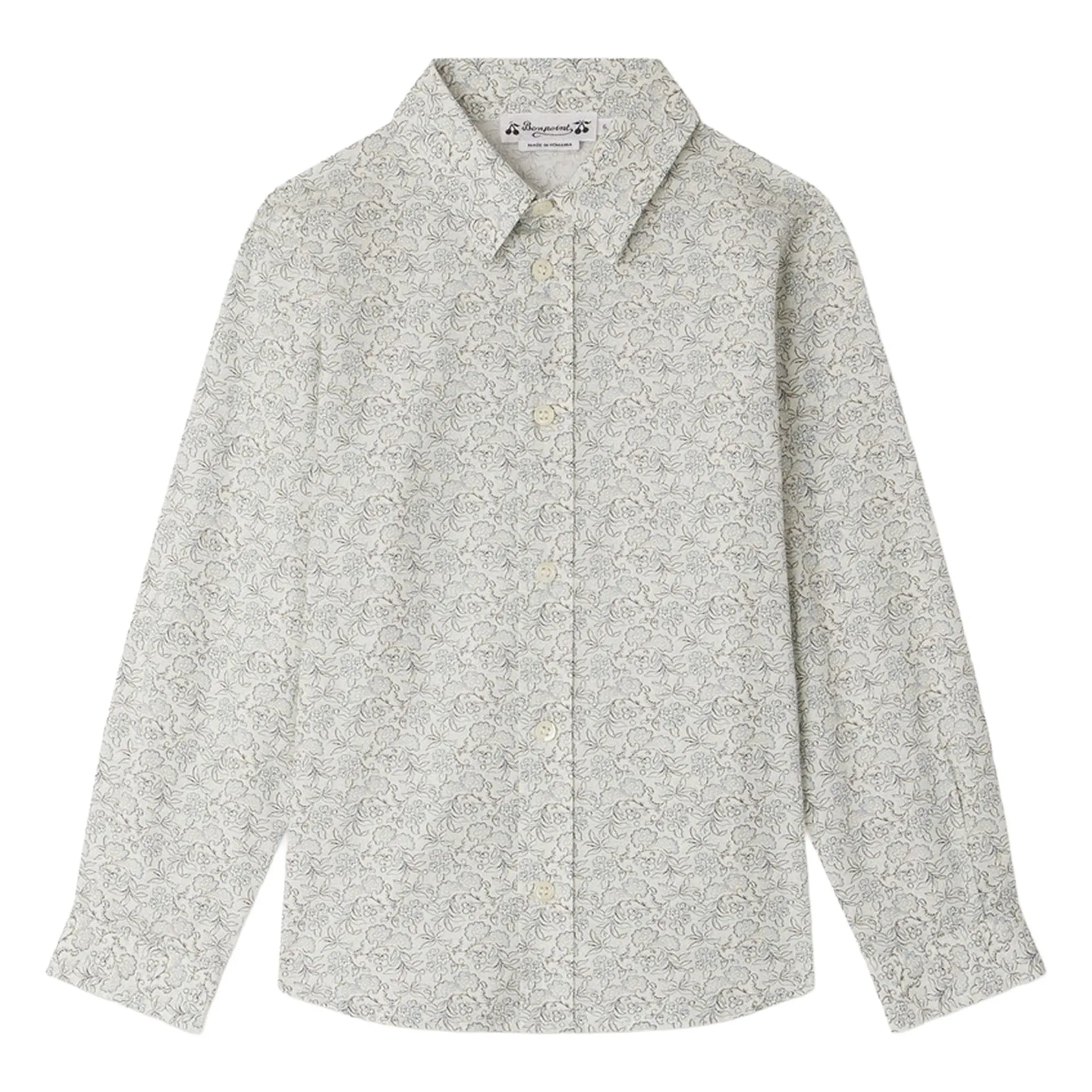 Bonpoint Boys Ecru Daho Organic Cotton Shirt