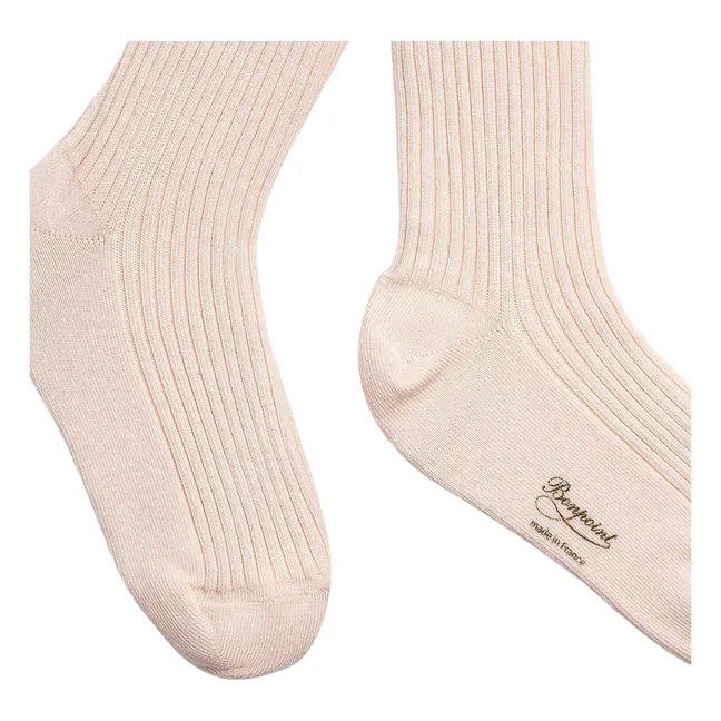 Thomina Ribbed Tights | Pink