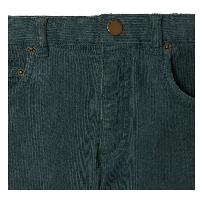 Jagger Hose Velours Bio-Baumwolle | Grün