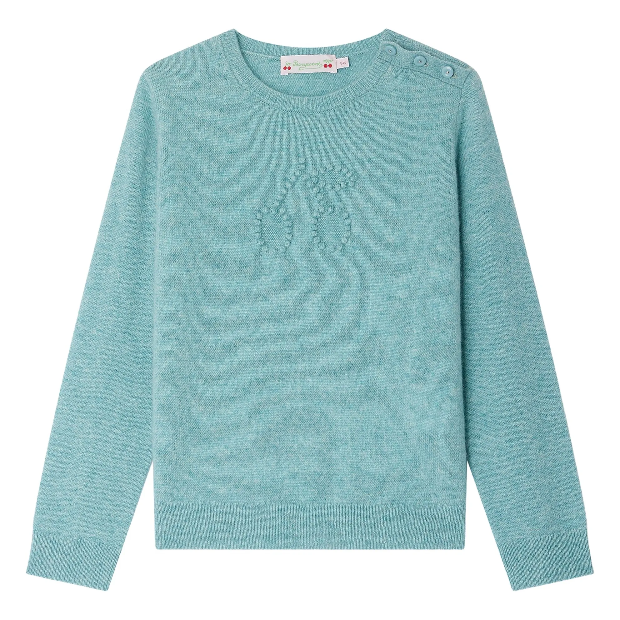 Bonpoint Girls Green Jaana Cashmere Sweater