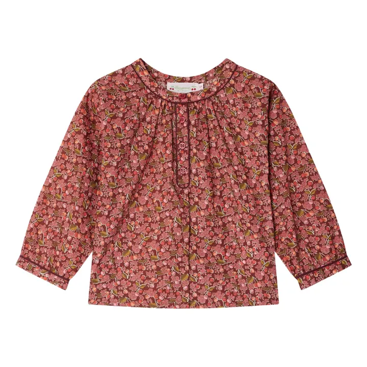 Blusa Saxo Liberty de algodón orgánico | Malva- Imagen del producto n°0