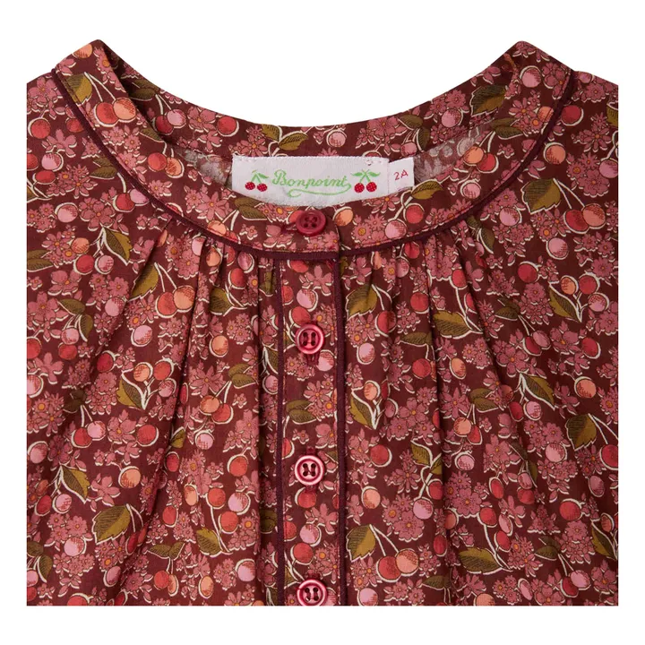 Blusa Saxo Liberty de algodón orgánico | Malva- Imagen del producto n°2