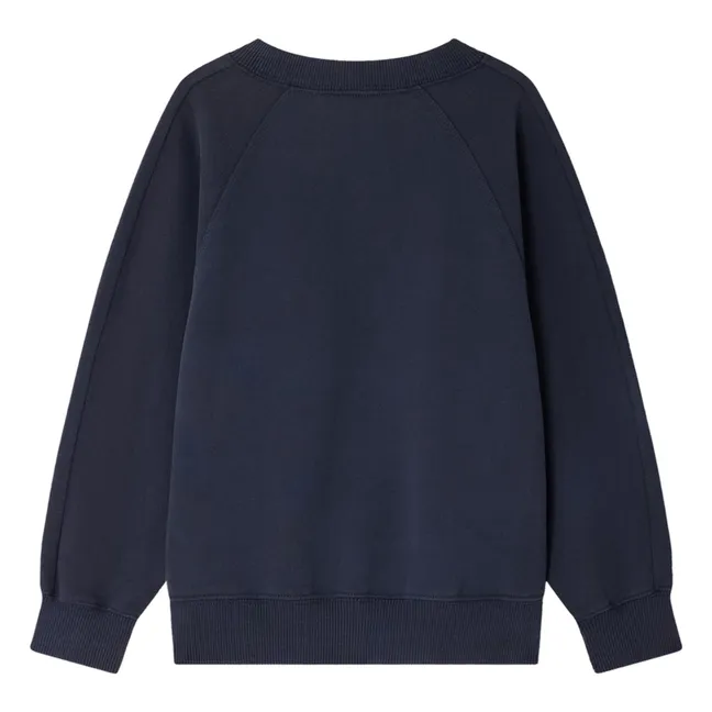 Sweatshirt Eugenien Molton Bio-Baumwolle | Navy