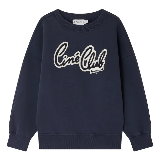 Sweatshirt Eugenien Molton Bio-Baumwolle | Navy