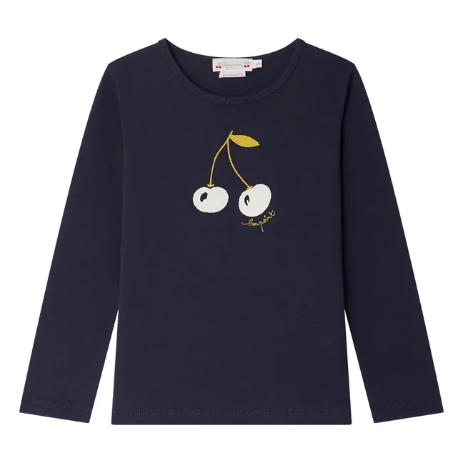 T-shirt Tidjane Jersey Coton Bio | Bleu marine