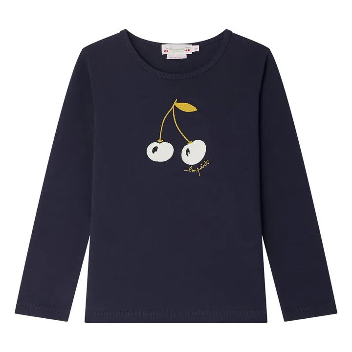 T-shirt Tidjane Jersey Coton Bio | Bleu marine- Image produit n°0