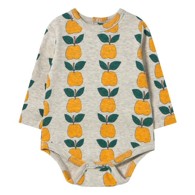 Body Côtelé Pommes Coton Bio | Crème