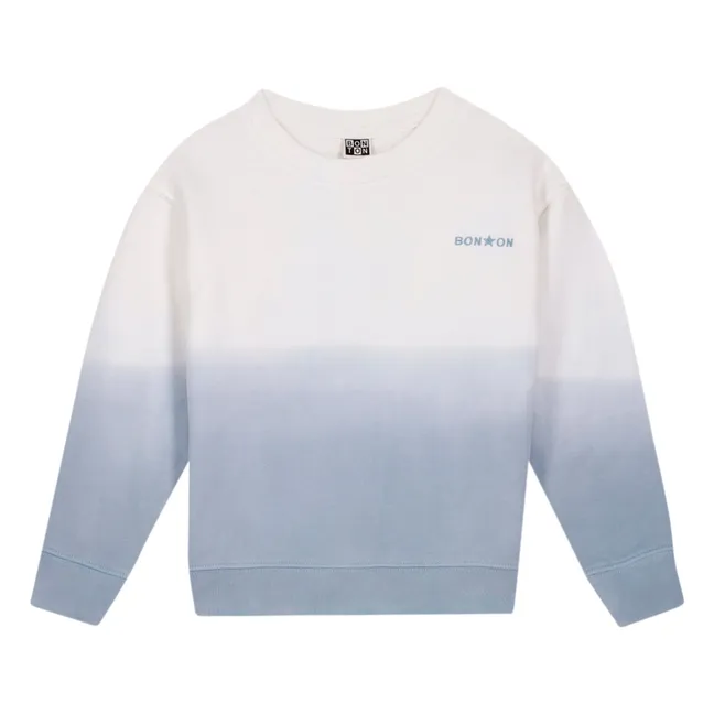 Smile organic cotton sweatshirt | Blue