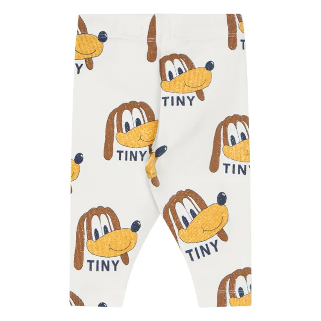 Pantalon Côtelé Chiens Coton Bio | Ecru