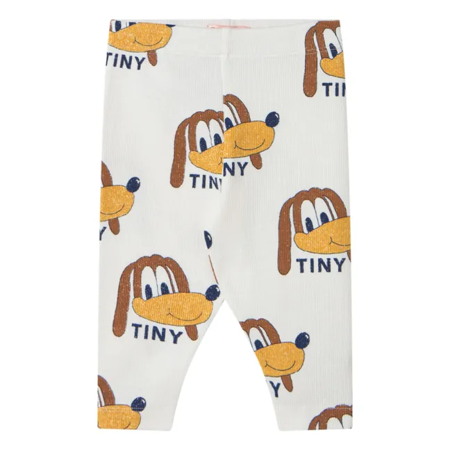 Pantalon Côtelé Chiens Coton Bio | Ecru