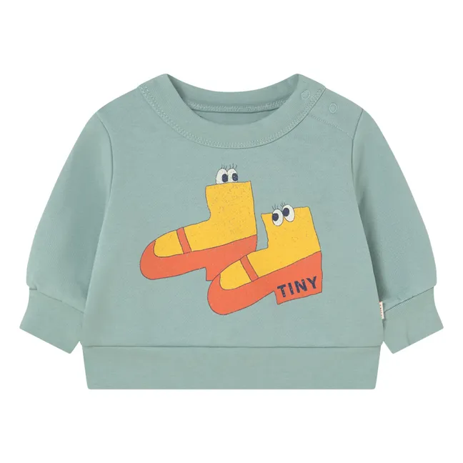 Sweat Walk Coton Bio Bébé | Sauge