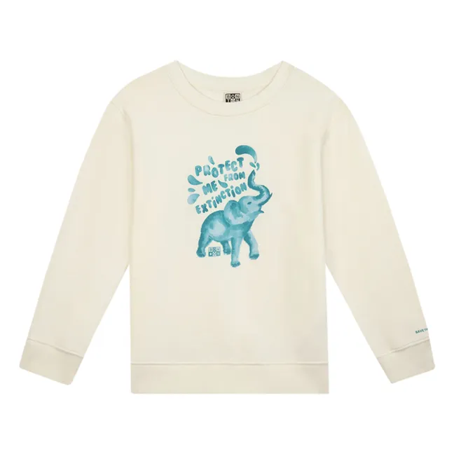 Sweatshirt aus Bio-Baumwolle Smile | Seidenfarben