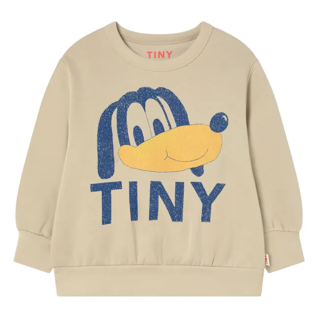 Sweat Tiny Chien Coton Bio | Grège
