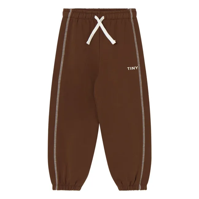 Jogger Contrasté Tiny Coton Bio | Marron